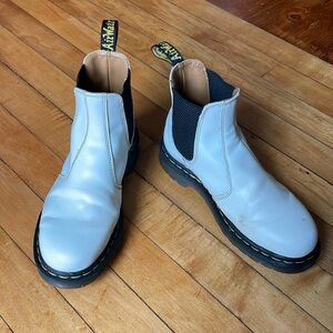 Dr. Marten’s White 2976 Smooth Leather Chelsea Boots W7